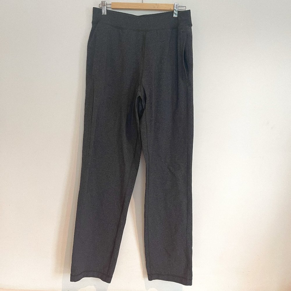 Lululemon Pants Men Large Straight Leg Joggers Flap Pockets Stretch Gray